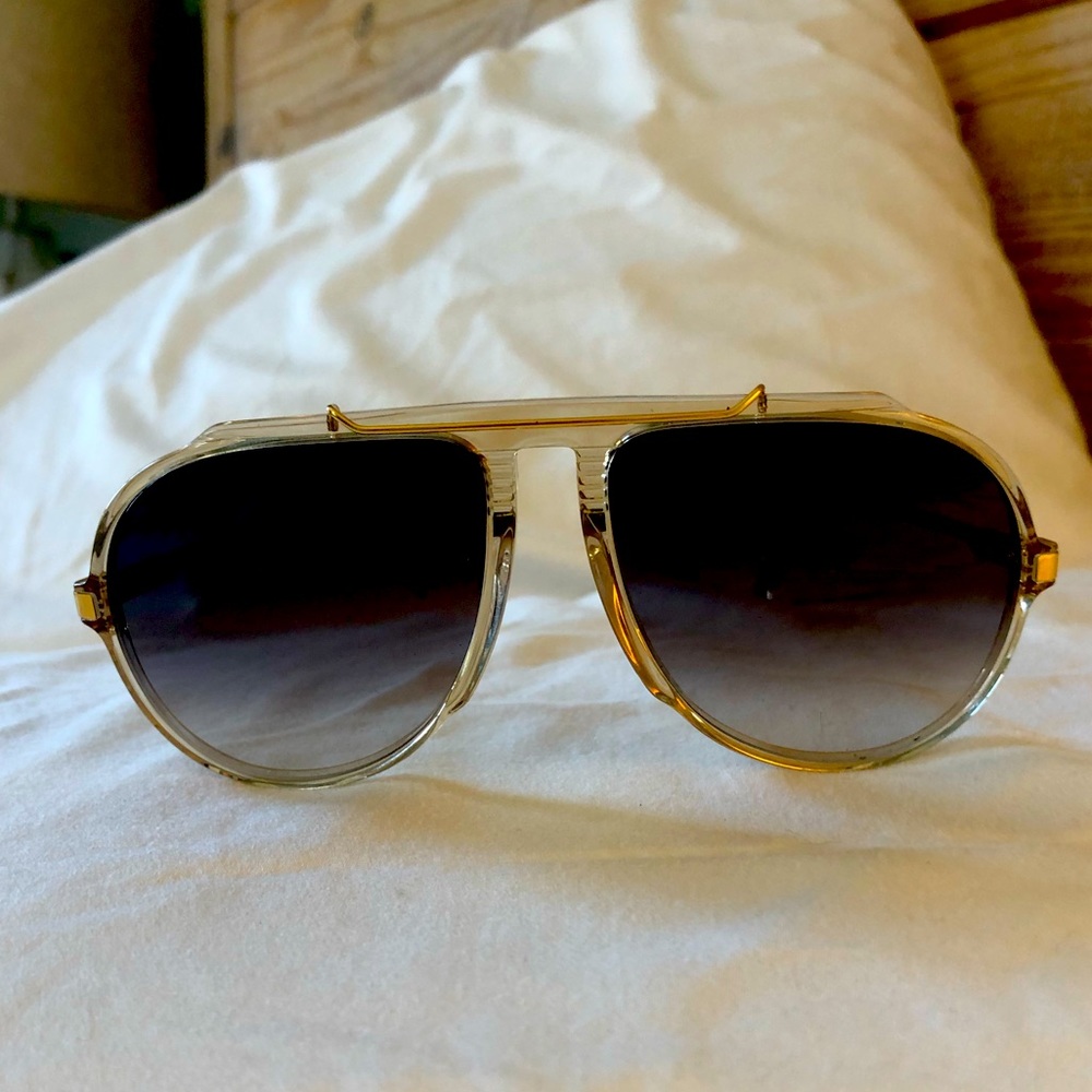 Celine CL40026I 40026I Sunglasses Antique Gold Palladium 20B 62-12-140 Gradient